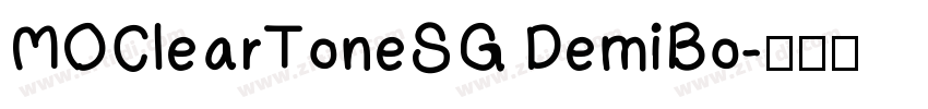 MOClearToneSG DemiBo字体转换